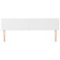 vidaXL Cabeceros 2 unidades de cuero sintético blanco 80x5x78/88 cm