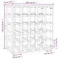 vidaXL Botellero madera maciza de pino 58,5x33x60,5 cm vidaXL Botellero madera maciza de pino 58,5x33x60,5 cm
