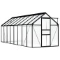 vidaXL Invernadero de aluminio gris antracita 9,31 m² vidaXL Invernadero de aluminio gris antracita 9,31 m²