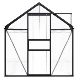 vidaXL Invernadero de aluminio gris antracita 9,31 m²