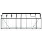 vidaXL Invernadero de aluminio gris antracita 9,31 m² vidaXL Invernadero de aluminio gris antracita 9,31 m²