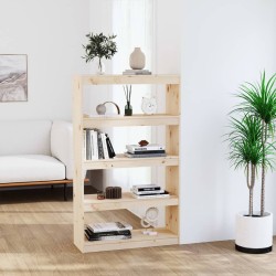 vidaXL Estantería/divisor de espacios madera de pino 80x30x135,5 cm
