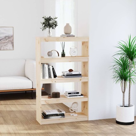 vidaXL Estantería/divisor de espacios madera de pino 80x30x135,5 cm