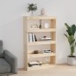vidaXL Estantería/divisor de espacios madera de pino 80x30x135,5 cm vidaXL Estantería/divisor de espacios madera de pino 80x30x135,5 cm