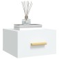 vidaXL Mesitas de noche de pared 2 uds blanco 35x35x20 cm
