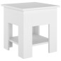 vidaXL Mesa de centro blanco madera contrachapada 40x40x42 cm vidaXL Mesa de centro blanco madera contrachapada 40x40x42 cm