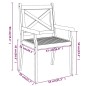 vidaXL Sillas de comedor de jardín 3 uds madera maciza de acacia vidaXL Sillas de comedor de jardín 3 uds madera maciza de acacia