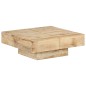 vidaXL Mesa de centro de madera maciza de mango 80x80x28 cm vidaXL Mesa de centro de madera maciza de mango 80x80x28 cm