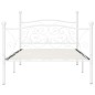 vidaXL Estructura de cama con somier metal blanco 90x200 cm vidaXL Estructura de cama con somier metal blanco 90x200 cm