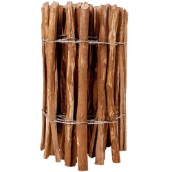 vidaXL Valla de estacas madera de avellano 60x500 cm
