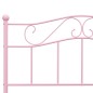 vidaXL Estructura de cama de metal rosa 140x200 cm vidaXL Estructura de cama de metal rosa 140x200 cm