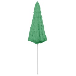 vidaXL Sombrilla de playa Hawaii verde 300 cm