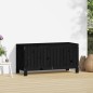 vidaXL Caja de almacenaje jardín madera de pino negro 108x42,5x54 cm vidaXL Caja de almacenaje jardín madera de pino negro 108x42,5x54 cm