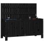 vidaXL Caja de almacenaje jardín madera de pino negro 108x42,5x54 cm vidaXL Caja de almacenaje jardín madera de pino negro 108x42,5x54 cm