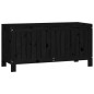 vidaXL Caja de almacenaje jardín madera de pino negro 108x42,5x54 cm vidaXL Caja de almacenaje jardín madera de pino negro 108x42,5x54 cm