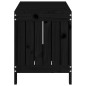 vidaXL Caja de almacenaje jardín madera de pino negro 108x42,5x54 cm vidaXL Caja de almacenaje jardín madera de pino negro 108x42,5x54 cm