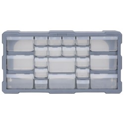 vidaXL Organizador multicajones con 22 cajones 49x16x25,5 cm
