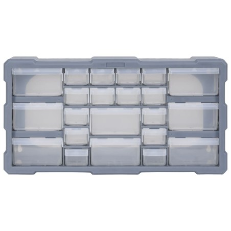 vidaXL Organizador multicajones con 22 cajones 49x16x25,5 cm
