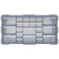 vidaXL Organizador multicajones con 22 cajones 49x16x25,5 cm