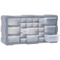 vidaXL Organizador multicajones con 22 cajones 49x16x25,5 cm