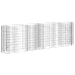 vidaXL Arriate de gaviones de hierro galvanizado 330x50x100 cm