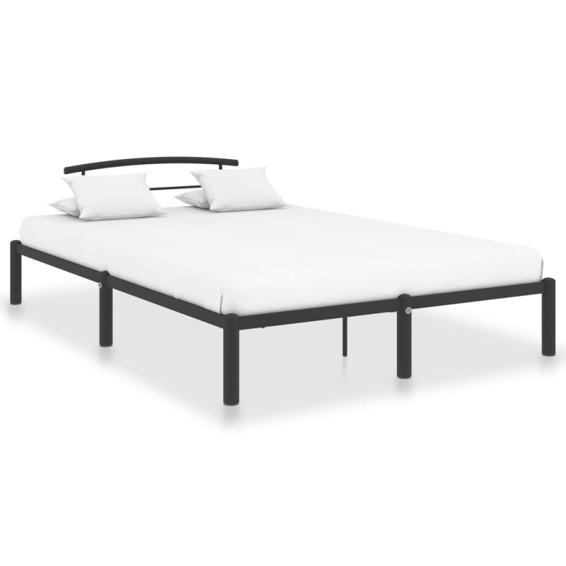 vidaXL Estructura de cama de metal negro 140x200 cm vidaXL Estructura de cama de metal negro 140x200 cm