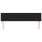 vidaXL Cabeceros 2 unidades de cuero sintético negro 90x5x78/88 cm