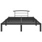 vidaXL Estructura de cama de metal negro 140x200 cm vidaXL Estructura de cama de metal negro 140x200 cm