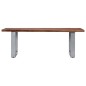 vidaXL Mesa de centro borde natural madera maciza acacia 115x60x40 cm vidaXL Mesa de centro borde natural madera maciza acacia 115x60x40 cm