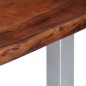 vidaXL Mesa de centro borde natural madera maciza acacia 115x60x40 cm vidaXL Mesa de centro borde natural madera maciza acacia 115x60x40 cm