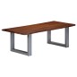 vidaXL Mesa de centro borde natural madera maciza acacia 115x60x40 cm vidaXL Mesa de centro borde natural madera maciza acacia 115x60x40 cm