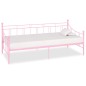 vidaXL Estructura de cama de metal rosa 90x200 cm vidaXL Estructura de cama de metal rosa 90x200 cm