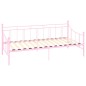 vidaXL Estructura de cama de metal rosa 90x200 cm vidaXL Estructura de cama de metal rosa 90x200 cm