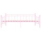 vidaXL Estructura de cama de metal rosa 90x200 cm vidaXL Estructura de cama de metal rosa 90x200 cm