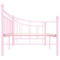 vidaXL Estructura de cama de metal rosa 90x200 cm vidaXL Estructura de cama de metal rosa 90x200 cm