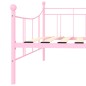 vidaXL Estructura de cama de metal rosa 90x200 cm vidaXL Estructura de cama de metal rosa 90x200 cm