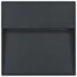 vidaXL Lámparas LED de pared para jardín 2 unidades cuadrada negra 3 W vidaXL Lámparas LED de pared para jardín 2 unidades cuadrada negra 3 W