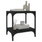 vidaXL Mueble para TV madera contrachapada y acero negro 40x33x41 cm