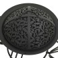 vidaXL Brasero con atizador acero 49 cm vidaXL Brasero con atizador acero 49 cm