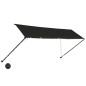 vidaXL Toldo retráctil con LED gris antracita 400x150 cm
