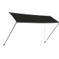 vidaXL Toldo retráctil con LED gris antracita 400x150 cm