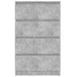 vidaXL Aparador de madera contrachapada gris hormigón 60x35x98,5 cm vidaXL Aparador de madera contrachapada gris hormigón 60x35x98,5 cm