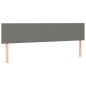 vidaXL Cabeceros 2 unidades de tela gris oscuro 80x5x78/88 cm vidaXL Cabeceros 2 unidades de tela gris oscuro 80x5x78/88 cm