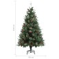vidaXL Árbol de Navidad con piñas verde PVC y PE 150 cm vidaXL Árbol de Navidad con piñas verde PVC y PE 150 cm