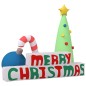 vidaXL Decoración inflable Merry Christmas con LED 197 cm vidaXL Decoración inflable Merry Christmas con LED 197 cm