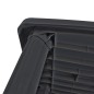 vidaXL Mesa de jardín plástico gris antracita 101x68x72 cm