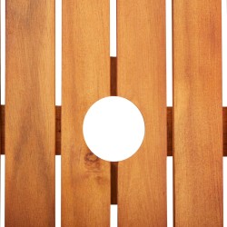 vidaXL Mesa de jardín madera maciza de acacia 88x88x74 cm