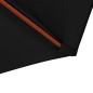 vidaXL Sombrilla de jardín con palo de madera negro 300x258 cm vidaXL Sombrilla de jardín con palo de madera negro 300x258 cm