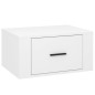 vidaXL Mesitas de noche de pared 2 uds blanco brillante 50x36x25 cm vidaXL Mesitas de noche de pared 2 uds blanco brillante 50x36x25 cm