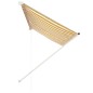vidaXL Toldo retráctil 250x150 cm amarillo y blanco vidaXL Toldo retráctil 250x150 cm amarillo y blanco